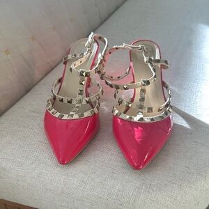Torrid Hot Pink Studded Heels